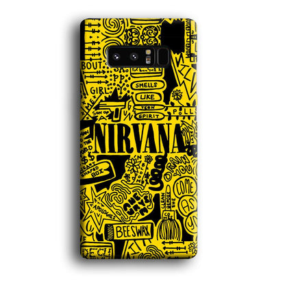 Nirvana Doodle Art Samsung Galaxy Note 8 Case-Oxvistore