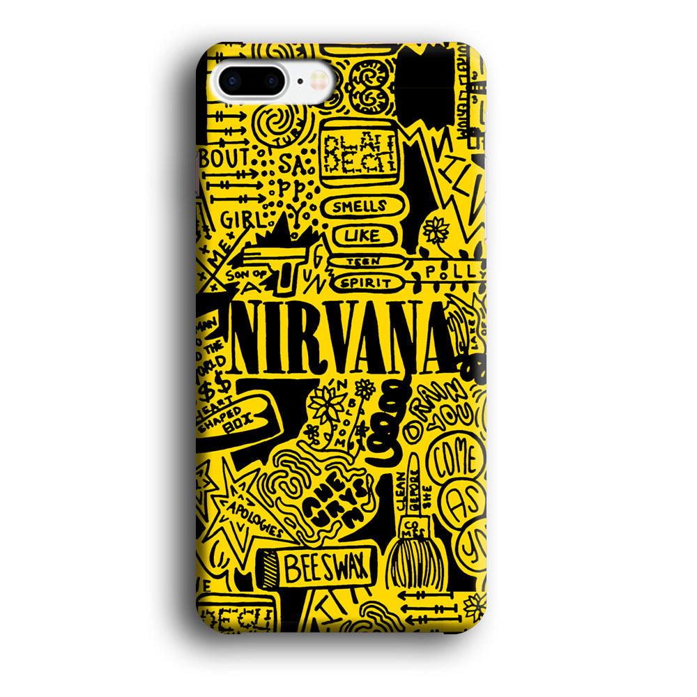 Nirvana Doodle Art iPhone 8 Plus Case-Oxvistore