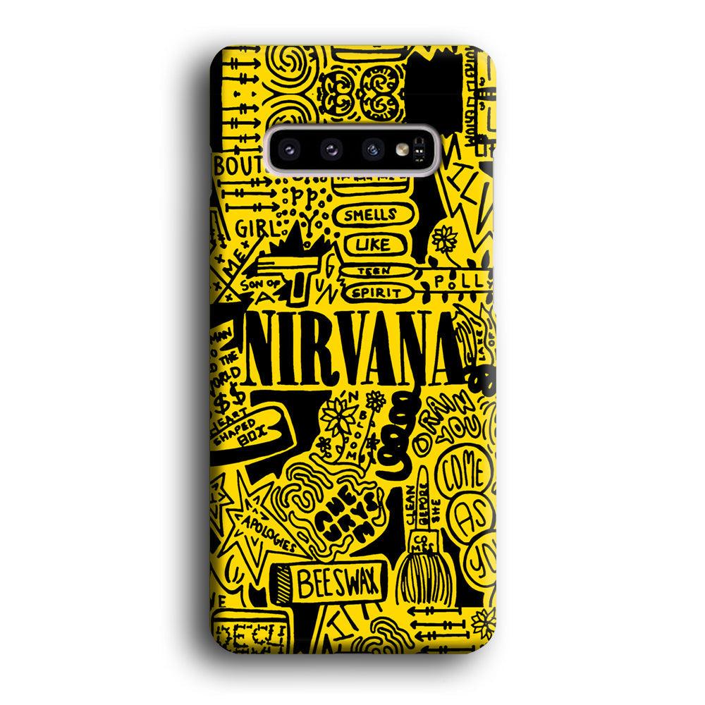 Nirvana Doodle Art Samsung Galaxy S10 Plus Case-Oxvistore