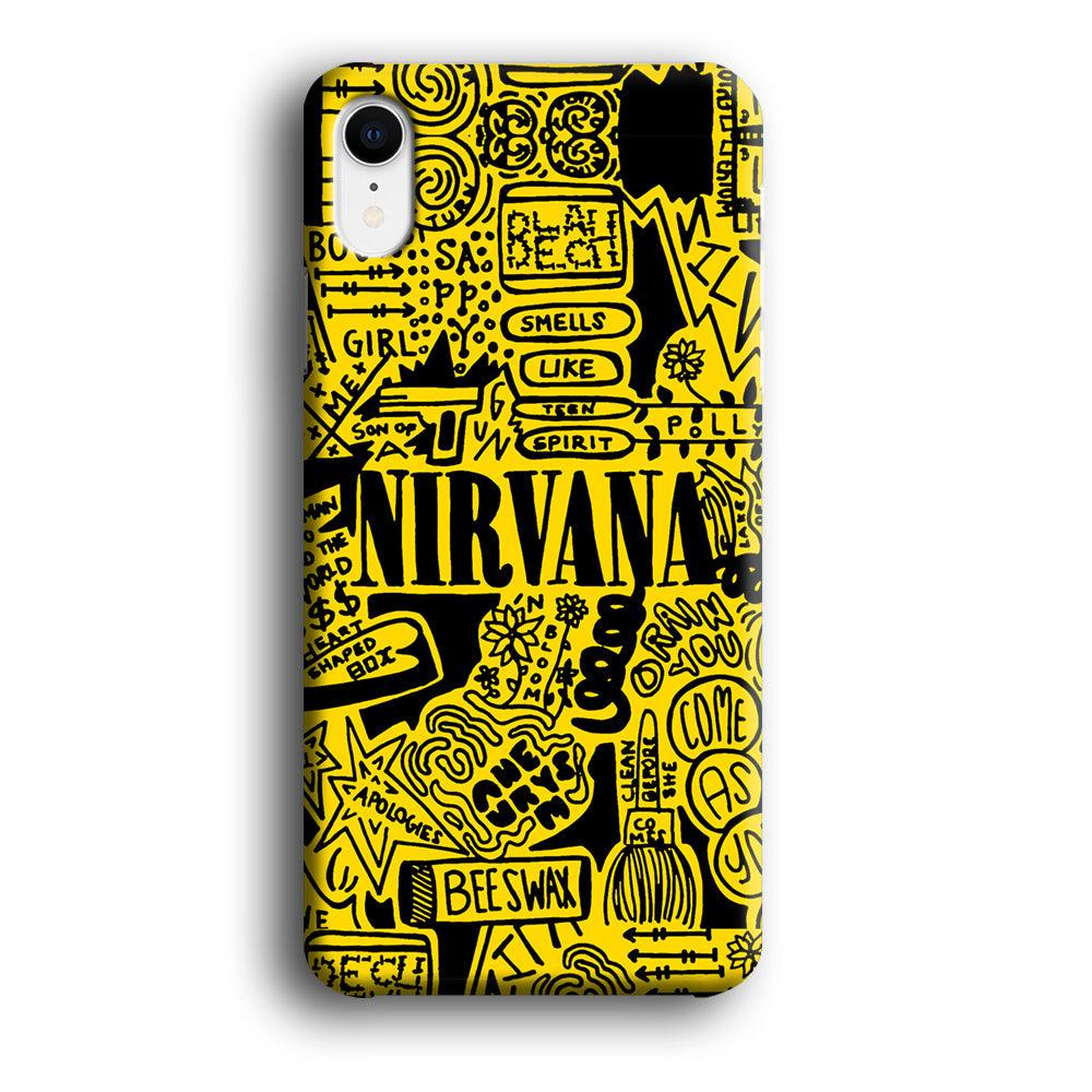 Nirvana Doodle Art iPhone XR Case-Oxvistore