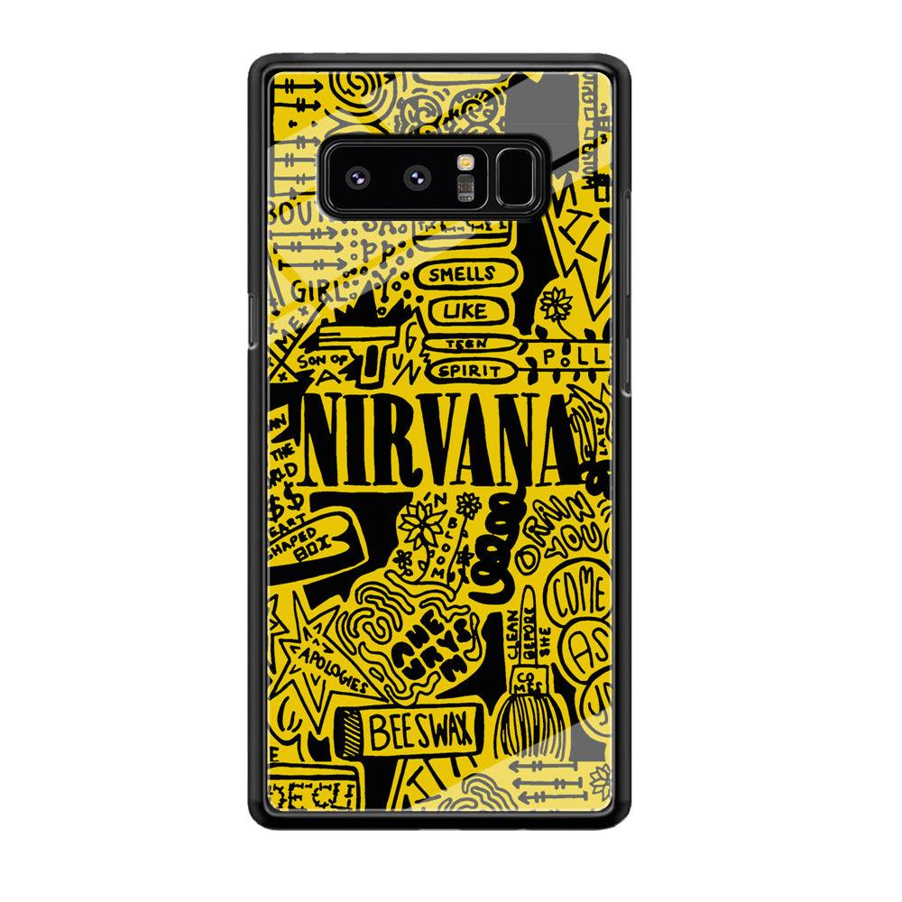 Nirvana Doodle Art Samsung Galaxy Note 8 Case-Oxvistore