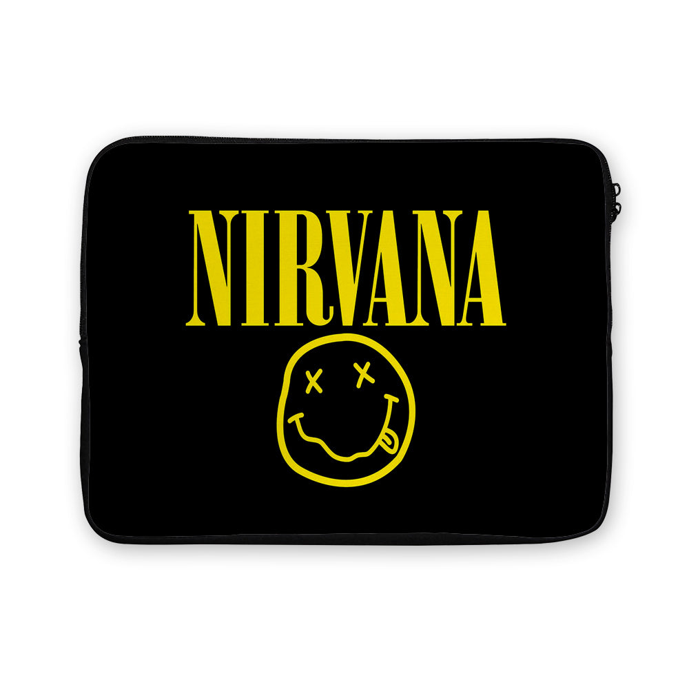 Nirvana Logo Smiley Laptop Sleeve Protective Cover