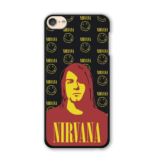 Nirvana Kurt Cobain Silhouettes iPod Touch 6 Case-Plastic Black (2D Case)-Oxvistore