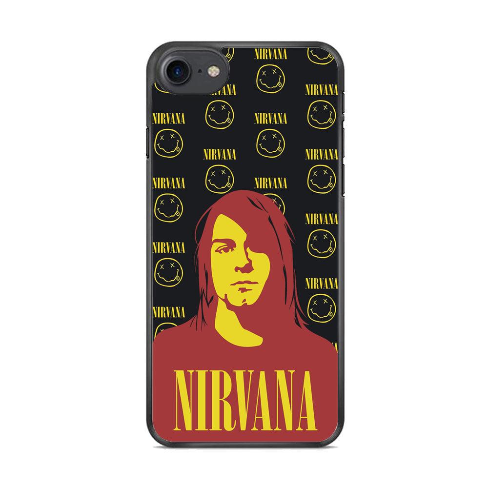 Nirvana Kurt Cobain Silhouettes iPhone 8 Plus Case-Oxvistore