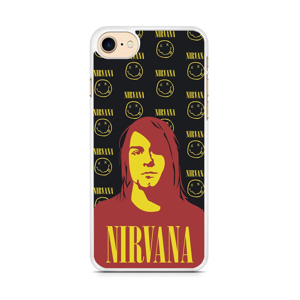 Nirvana Kurt Cobain Silhouettes iPhone 8 Plus Case-Oxvistore