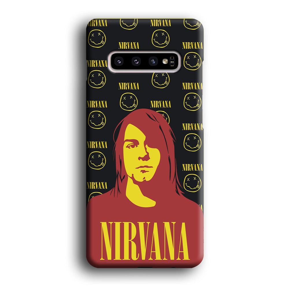 Nirvana Kurt Cobain Silhouettes Samsung Galaxy S10 Case-Oxvistore