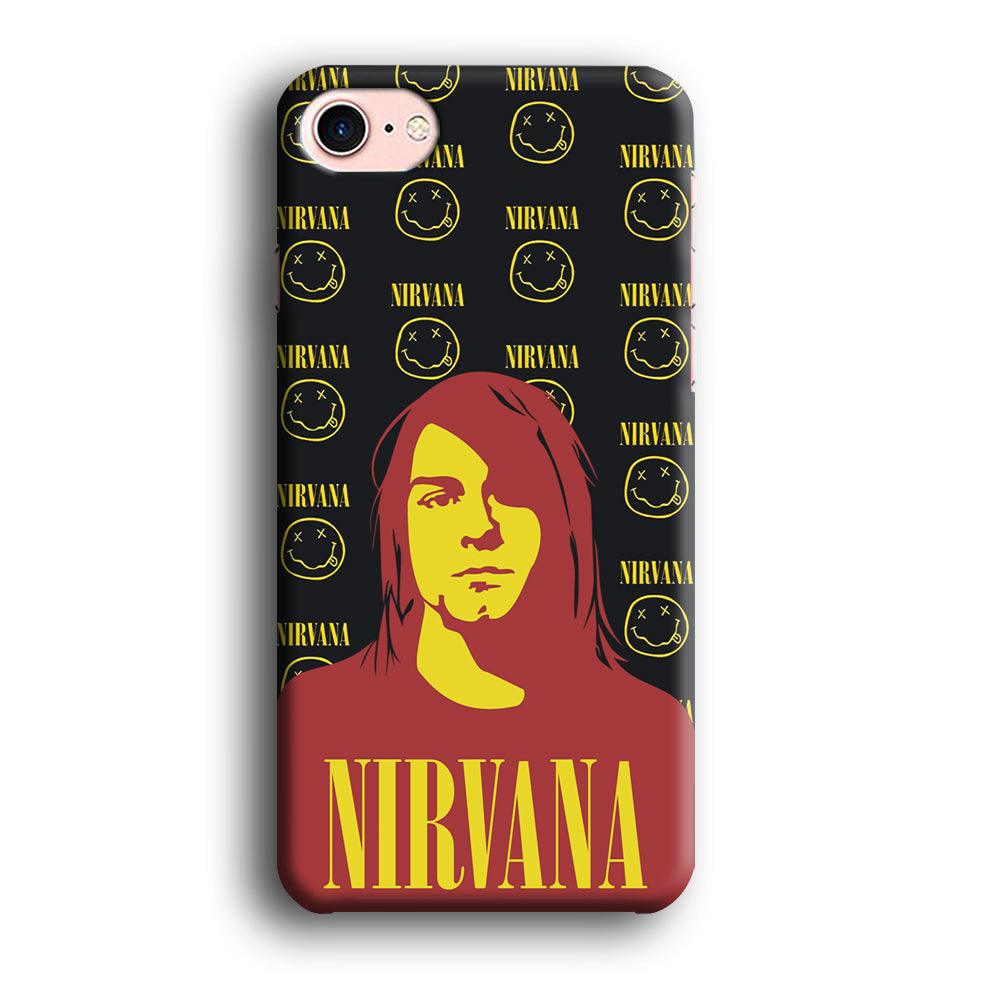 Nirvana Kurt Cobain Silhouettes iPhone 8 Case-Oxvistore