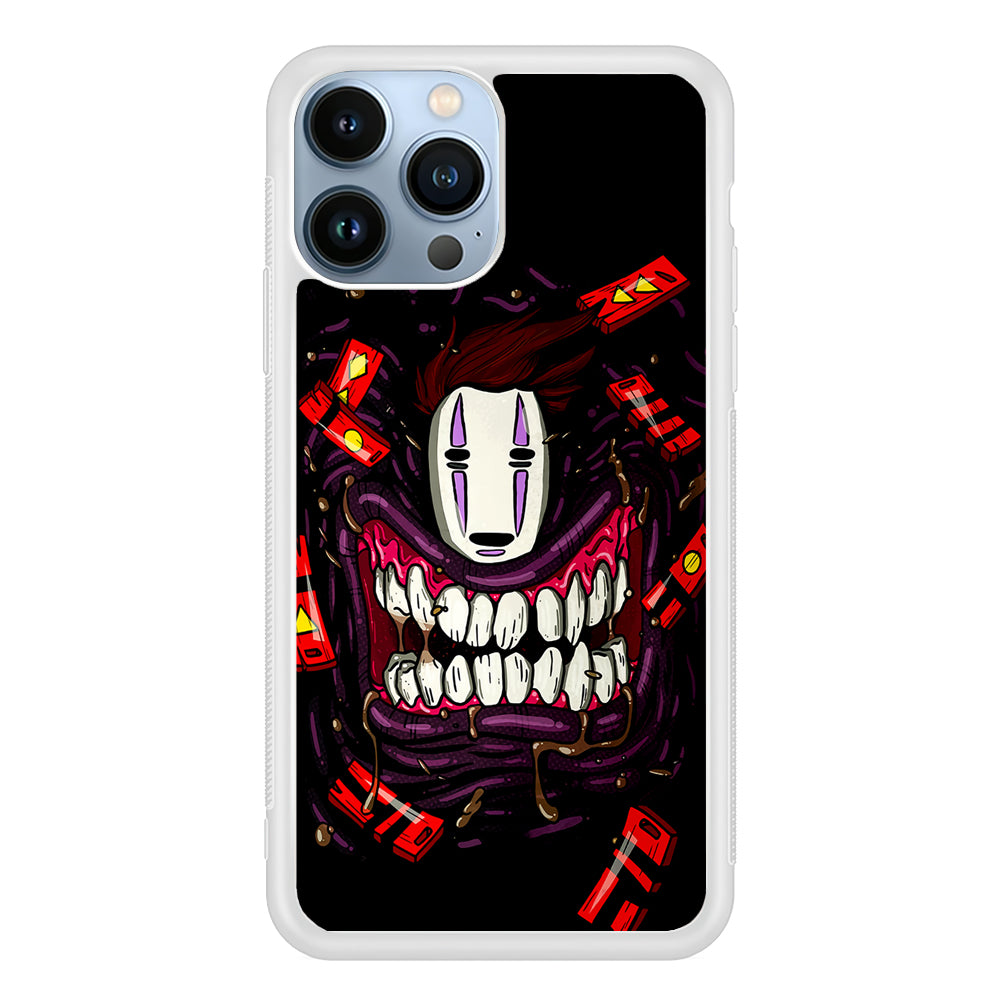 No Face In Spirited Away 2D Rubber Phone Case