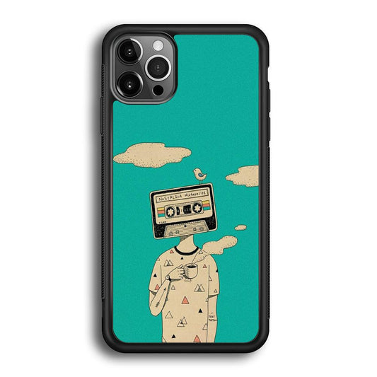 Nostalgia Mixtape iPhone 12 Pro Case-Rubber White (2D Case)-Oxvistore
