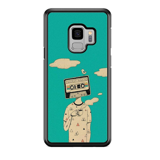 Nostalgia Mixtape Samsung Galaxy S9 Case-Rubber Black (2D Case)-Oxvistore
