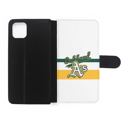 Oakland Athletics Logo Flip Wallet Phone Case