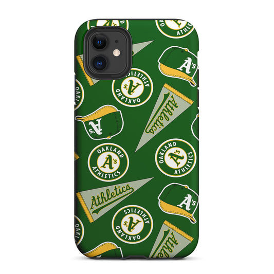 Oakland Athletics Pattern 2 in 1 Tough Phone Case