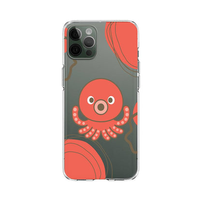 Octopus Scary Cute Clear Soft Case-Oxvistore