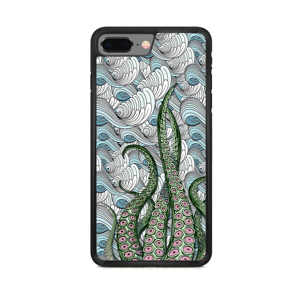 Octopus Exodus iPhone 8 Plus Case-Rubber Black (2D Case)-Oxvistore