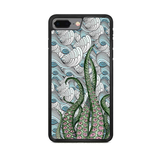 Octopus Exodus iPhone 8 Plus Case-Rubber Black (2D Case)-Oxvistore
