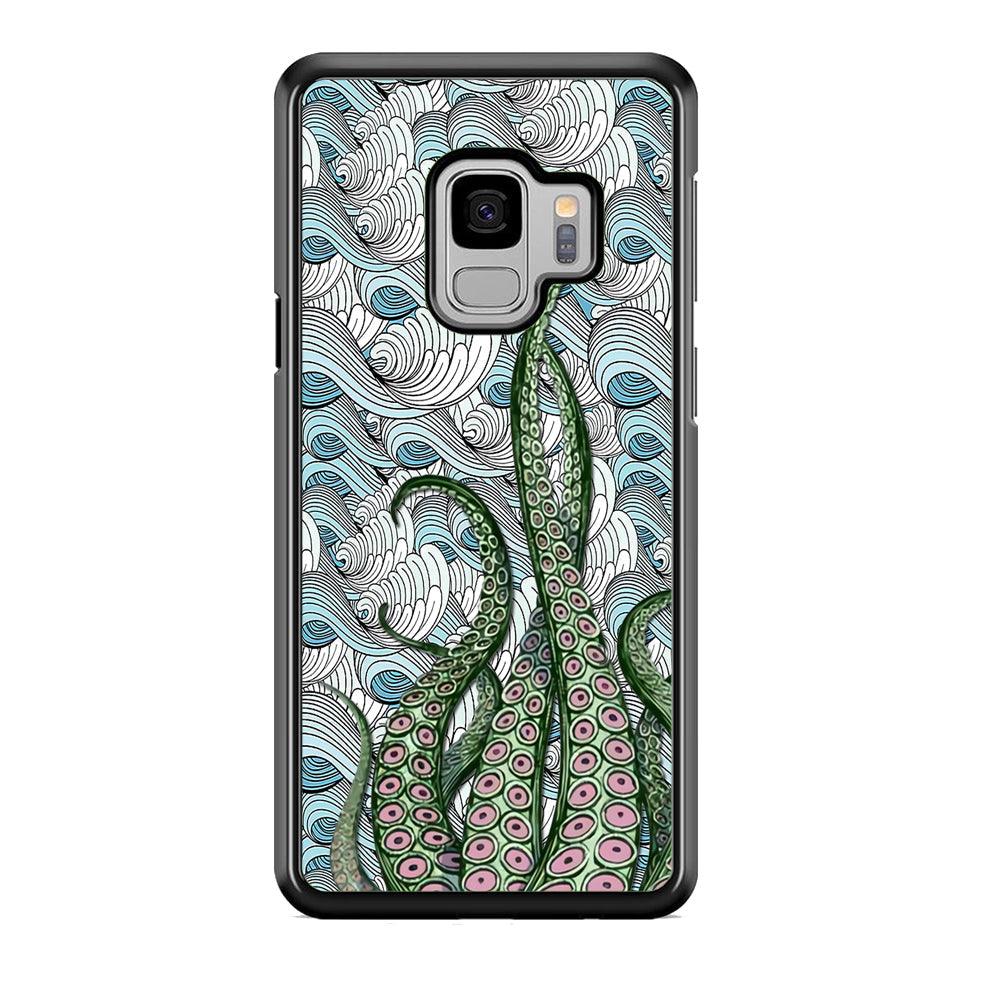 Octopus Exodus Samsung Galaxy S9 Case-Rubber White (2D Case)-Oxvistore