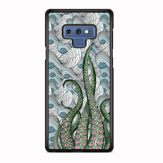 Octopus Exodus Samsung Galaxy Note 9 Case-Rubber White (2D Case)-Oxvistore