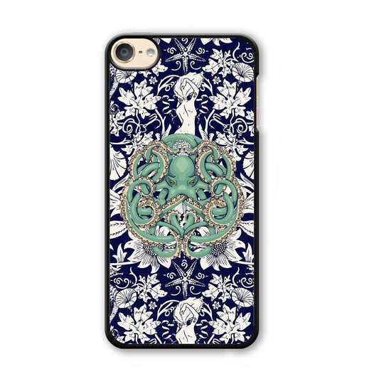 Octopus Ocean Grip iPod Touch 6 Case-Plastic White (2D Case)-Oxvistore