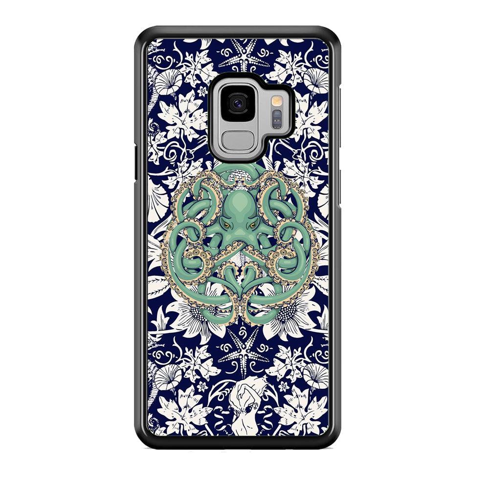 Octopus Ocean Grip Samsung Galaxy S9 Case-Rubber Black (2D Case)-Oxvistore