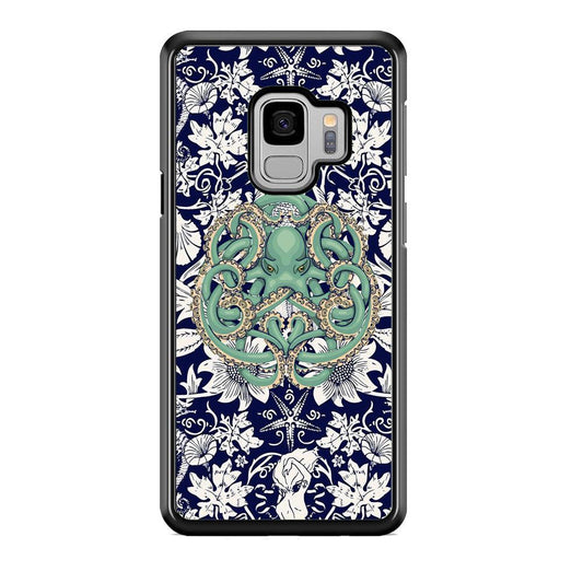 Octopus Ocean Grip Samsung Galaxy S9 Case-Rubber Black (2D Case)-Oxvistore