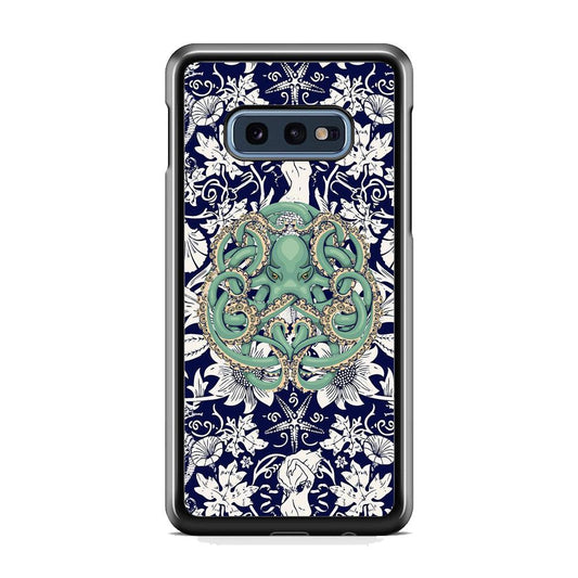 Octopus Ocean Grip Samsung Galaxy S10E Case-Rubber White (2D Case)-Oxvistore