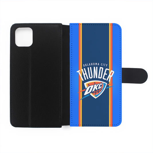 Oklahoma City Thunder Logo Flip Wallet Phone Case