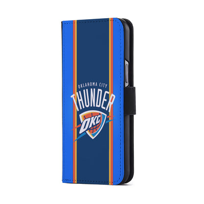 Oklahoma City Thunder Logo Flip Wallet Phone Case