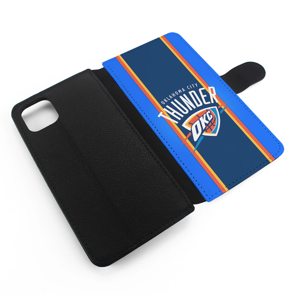 Oklahoma City Thunder Logo Flip Wallet Phone Case