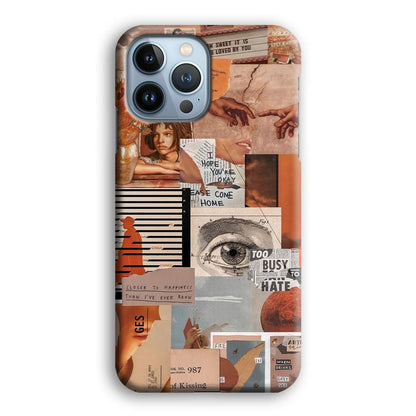 Old Paper Busy Eyes iPhone 15 Pro Max Case-Oxvistore