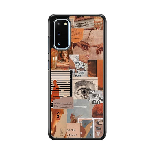 Old Paper Busy Eyes Samsung Galaxy S20 Case-Oxvistore