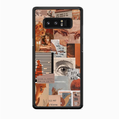 Old Paper Busy Eyes Samsung Galaxy Note 8 Case-Oxvistore