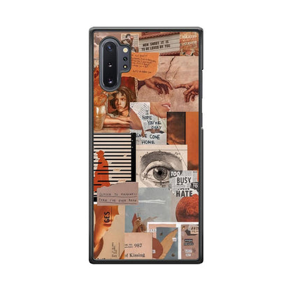 Old Paper Busy Eyes Samsung Galaxy Note 10 Plus Case-Oxvistore