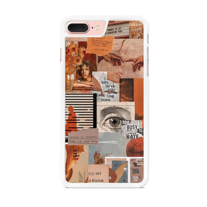 Old Paper Busy Eyes iPhone 7 Plus Case-Oxvistore