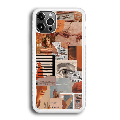 Old Paper Busy Eyes iPhone 12 Pro Max Case-Oxvistore