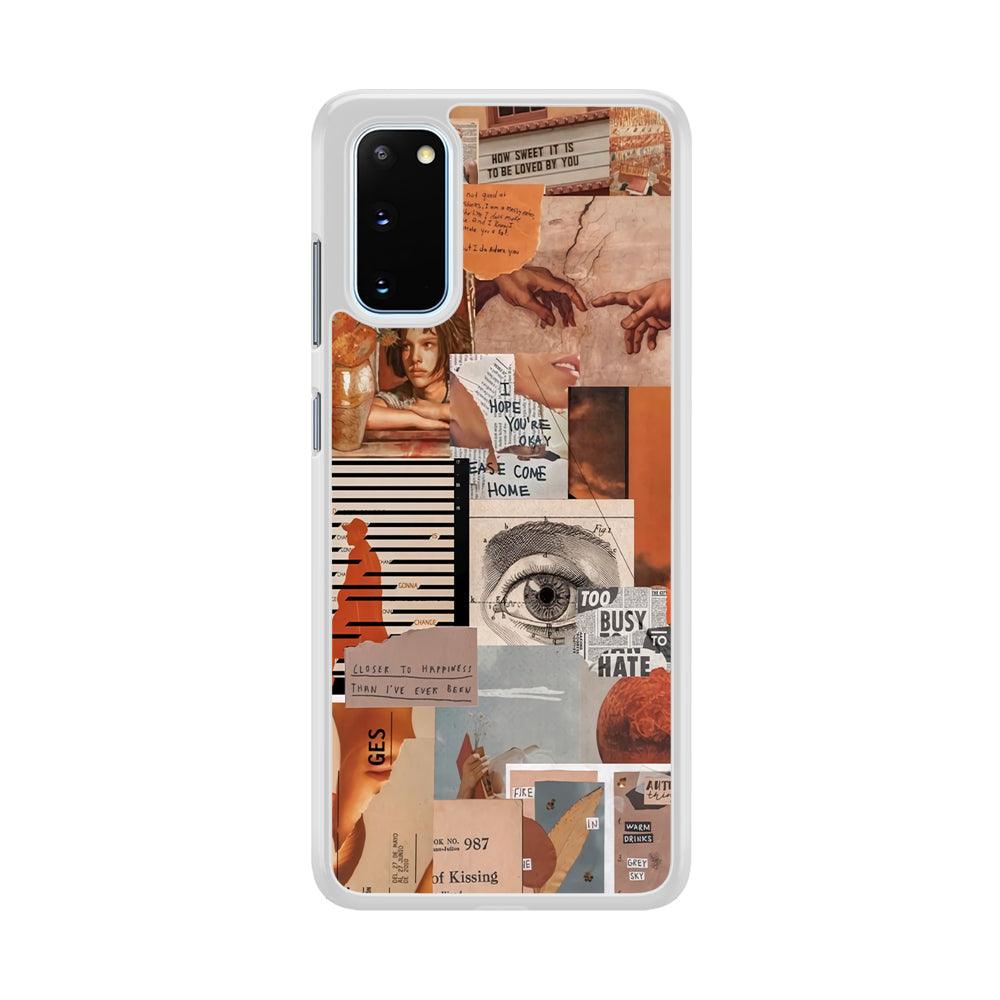 Old Paper Busy Eyes Samsung Galaxy S20 Case-Oxvistore