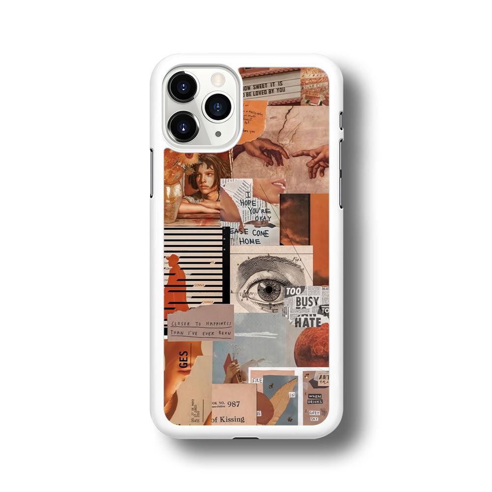 Old Paper Busy Eyes iPhone 11 Pro Max Case-Oxvistore