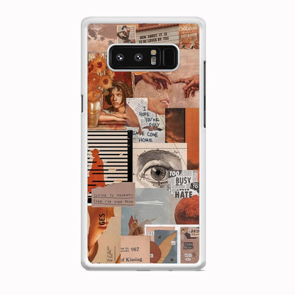 Old Paper Busy Eyes Samsung Galaxy Note 8 Case-Oxvistore