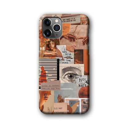 Old Paper Busy Eyes iPhone 11 Pro Case-Oxvistore