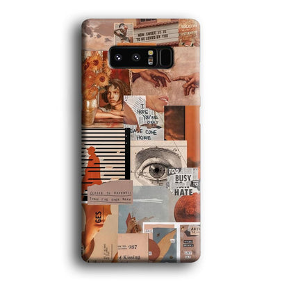 Old Paper Busy Eyes Samsung Galaxy Note 8 Case-Oxvistore