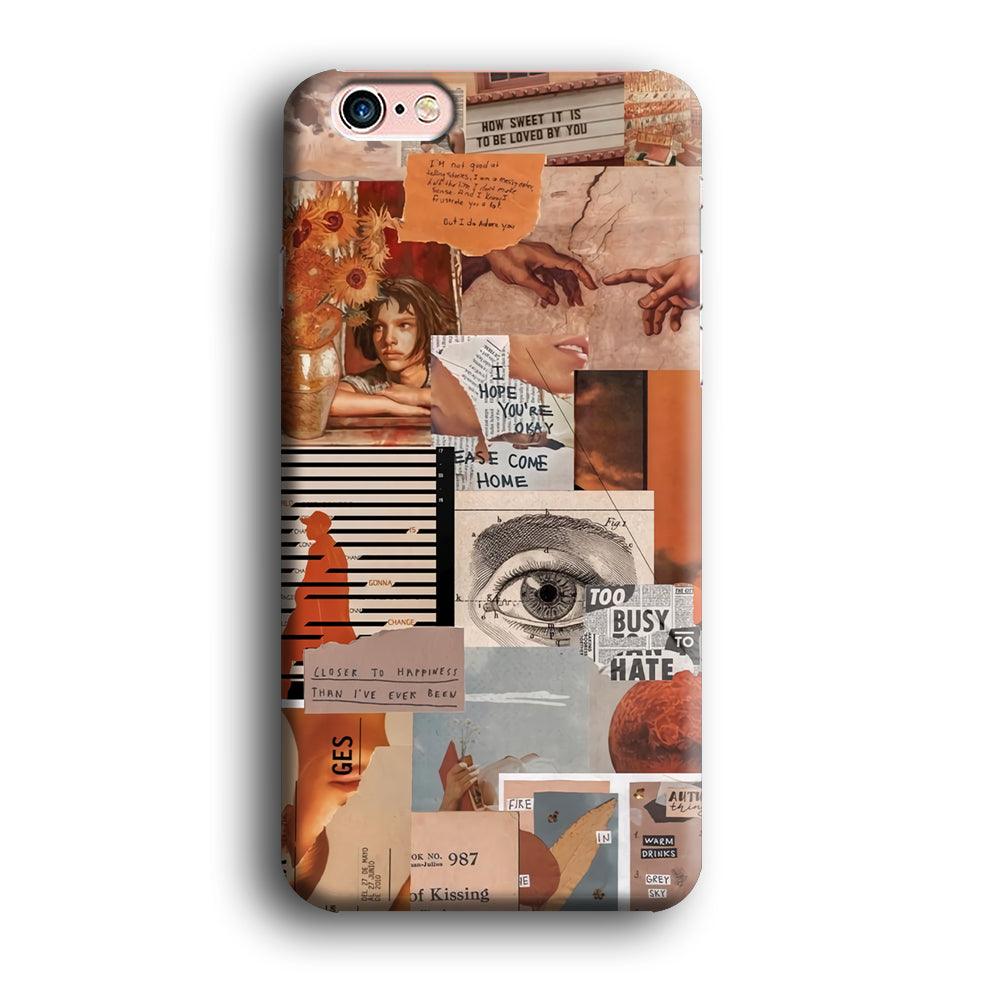 Old Paper Busy Eyes iPhone 6 | 6s Case-Oxvistore