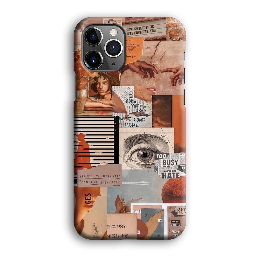 Old Paper Busy Eyes iPhone 12 Pro Max Case-Oxvistore