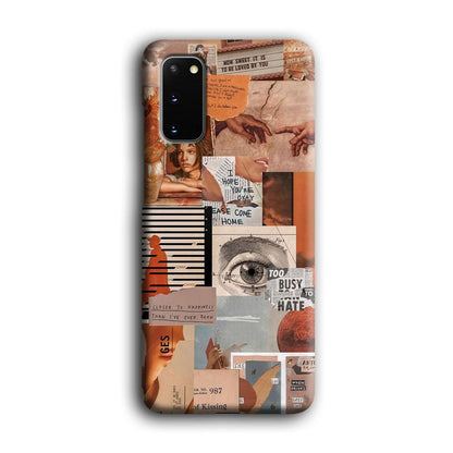 Old Paper Busy Eyes Samsung Galaxy S20 Case-Oxvistore