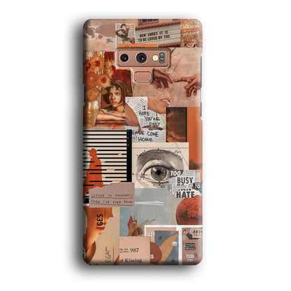 Old Paper Busy Eyes Samsung Galaxy Note 9 Case-Oxvistore