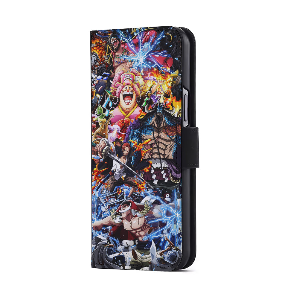 One Piece All Yonkou Flip Wallet Phone Case