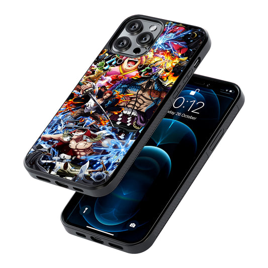 One Piece All Yonkou 2D Rubber Phone Case