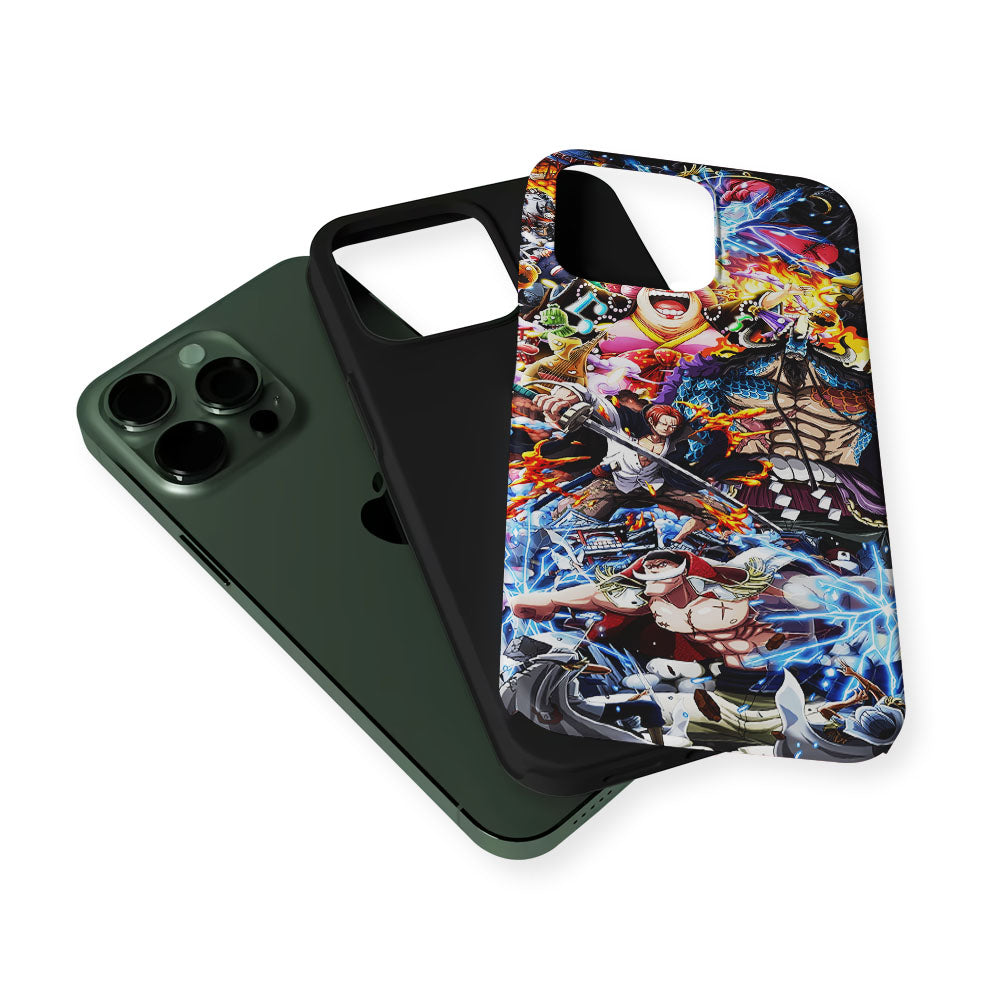 One Piece All Yonkou 2 in 1 Tough Phone Case