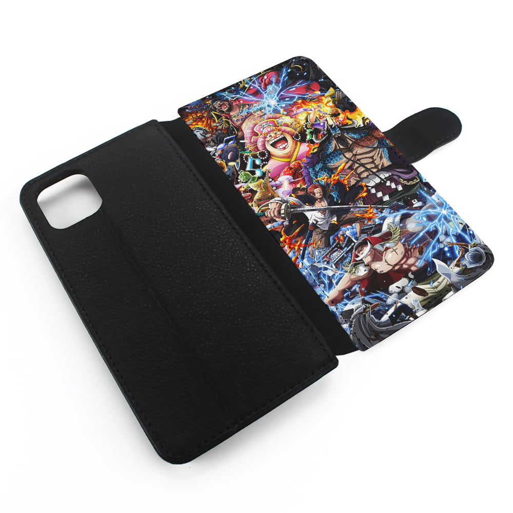 One Piece All Yonkou Flip Wallet Phone Case