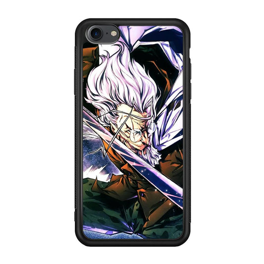 One Piece Dark King Rayleigh iPhone 7 Case-Rubber Black (2D Case)-Oxvistore