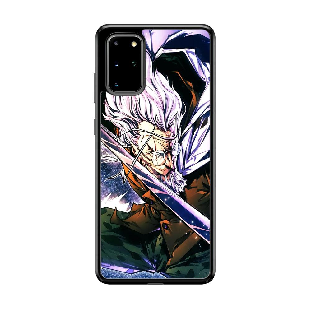 One Piece Dark King Rayleigh Samsung Galaxy S20 Plus Case-Rubber Black (2D Case)-Oxvistore