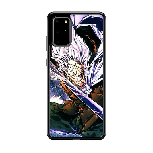 One Piece Dark King Rayleigh Samsung Galaxy S20 Plus Case-Rubber Black (2D Case)-Oxvistore